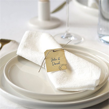 Rond de serviette mariage notre télégramme