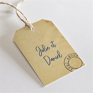 Rond de serviette mariage notre télégramme - Mise en situation