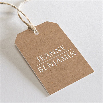 Rond de serviette mariage nature chic - Mise en situation