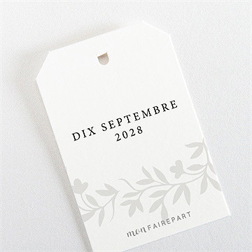 Rond de serviette mariage sublime - Dos du rond de serviette