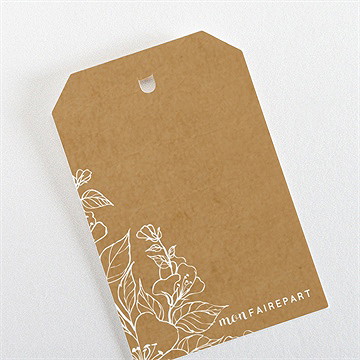 Rond de serviette mariage belle découverte - Dos du rond de serviette