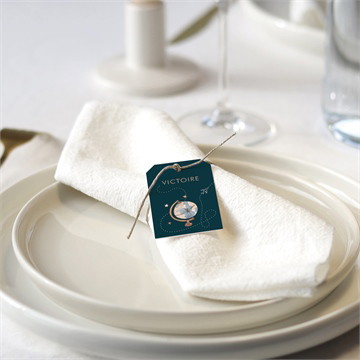 Rond de serviette baptême mon passeport bapteme magnet