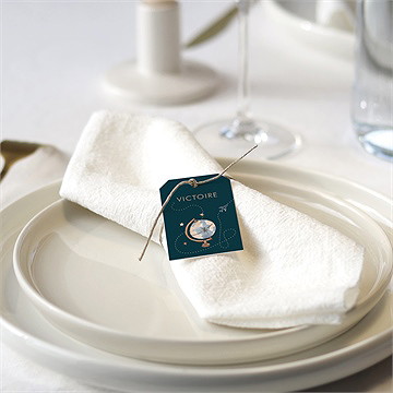 Rond de serviette baptême mon passeport bapteme