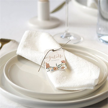 Rond de serviette baptême la jungle