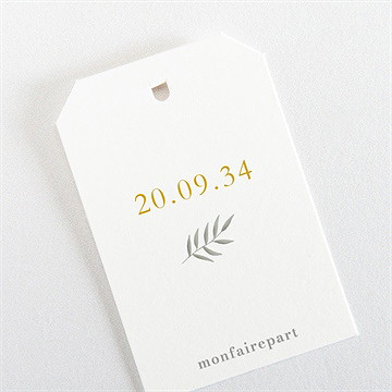 Rond de serviette baptême vers le beau - Dos du rond de serviette