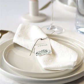 Rond de serviette communion touche champêtre