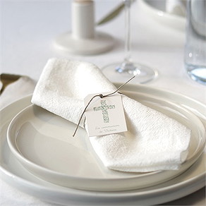 Rond de serviette communion printanier