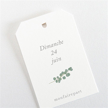 Rond de serviette communion printanier - Dos du rond de serviette