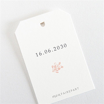 Rond de serviette communion gravures végétales - Dos du rond de serviette