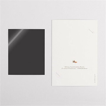 Faire-part naissance automne duo - Dos du faire-part