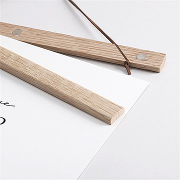 Affiche naissance champignons - Détail des supports en bois