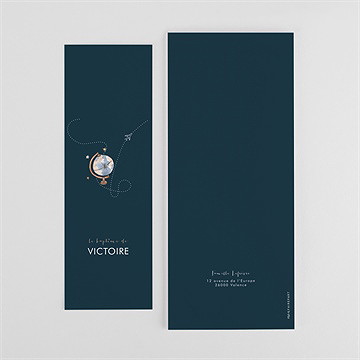 Faire-part de baptême passeport bapteme photomaton - Dos du faire-part