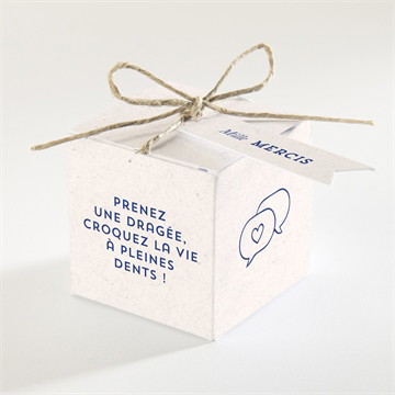 Boîte à dragées - cube