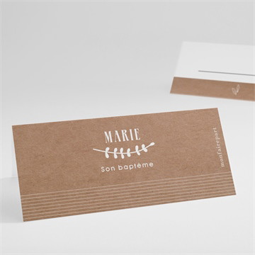 Marque-place baptême pele mele photo sticker