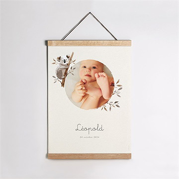 Affiche naissance mon petit koala