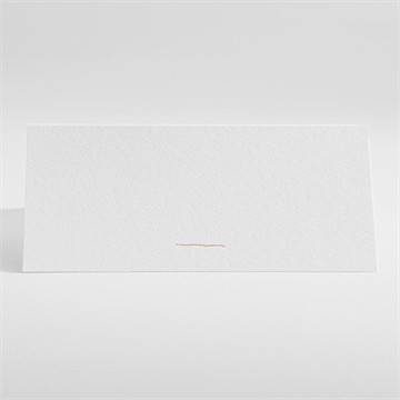 Marque-place baptême petit lapin baptême - Dos du marque-place