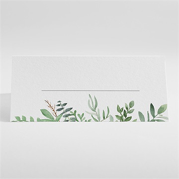 Marque-place baptême kraft végétal - Dos du marque-place