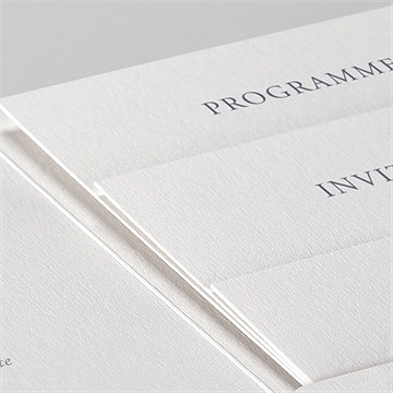 Faire-part de baptême en lumière pocketfold - Détail du faire-part