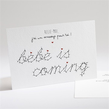 Carte annonce grossesse carte à relier