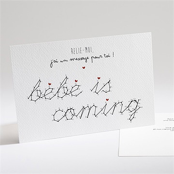 Carte annonce grossesse carte à relier