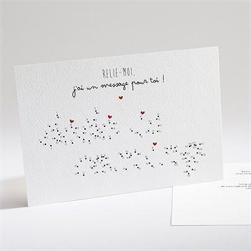 Carte annonce grossesse carte à relier - Devant de la carte