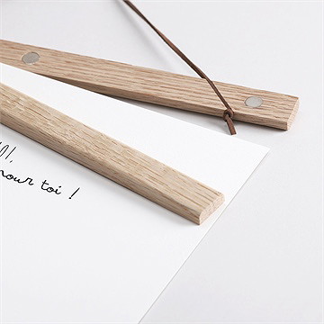 Affiche annonce grossesse carte à relier - Détail des supports en bois