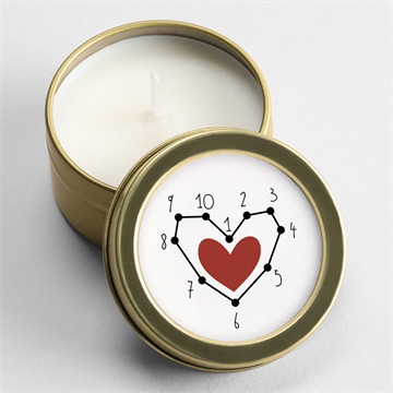 Bougie annonce grossesse carte à relier