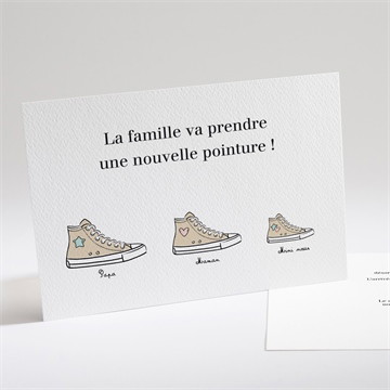 Carte annonce grossesse les p'tites chaussures