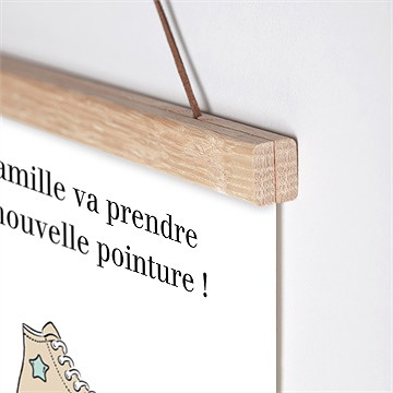 Affiche annonce grossesse les p'tites chaussures - Détail de l'affiche