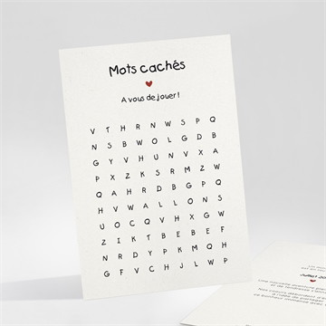 Carte annonce grossesse mots croisés