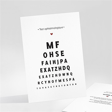 Carte annonce grossesse test ophtalmologique - Vue d'ambiance