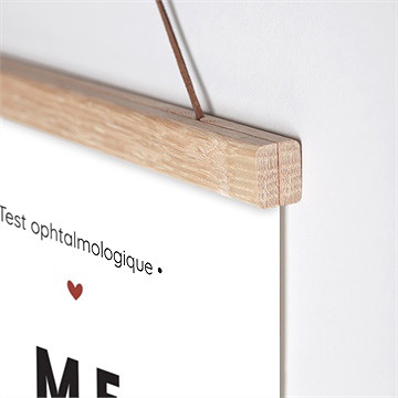 Affiche annonce grossesse test ophtalmologique - Détail de l'affiche