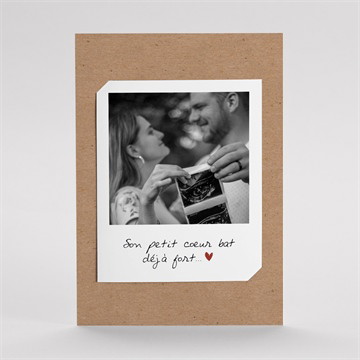 Carte annonce grossesse calendrier