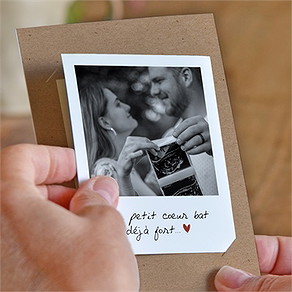 Carte annonce grossesse calendrier