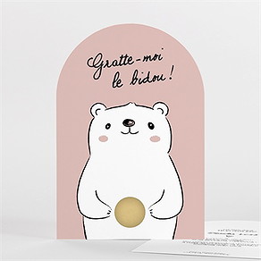 Carte annonce grossesse humour