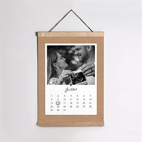 Affiche annonce grossesse calendrier