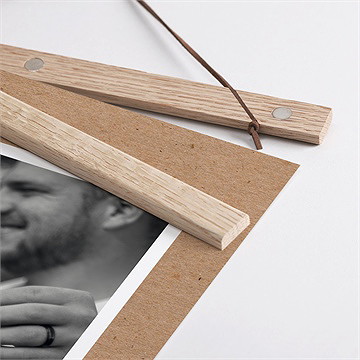 Affiche annonce grossesse calendrier - Détail des supports en bois