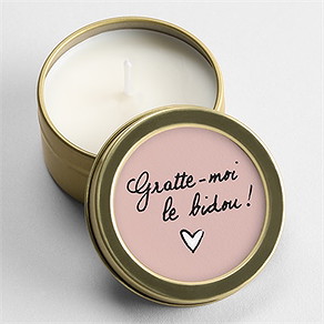 Bougie annonce grossesse humour or
