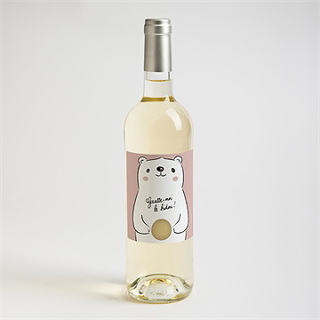 Étiquette bouteille annonce grossesse humour - Mise en situation