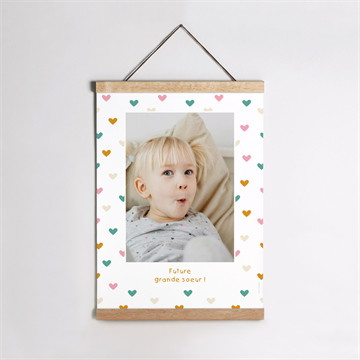 Affiche annonce grossesse grande soeur