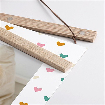 Affiche annonce grossesse grande soeur - Détail des supports en bois