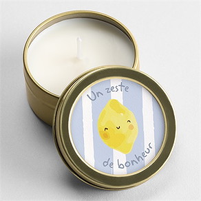 Bougie annonce grossesse jeux à gratter or