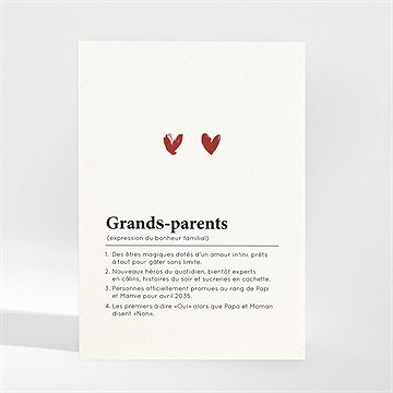Carte annonce grossesse grands-parents magnet