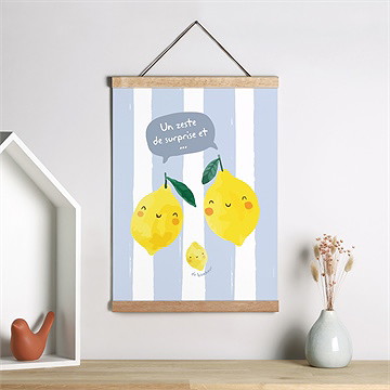 Affiche annonce grossesse jeux à gratter - Mise en situation