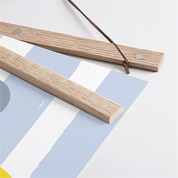 Affiche annonce grossesse jeux à gratter - Détail des supports en bois