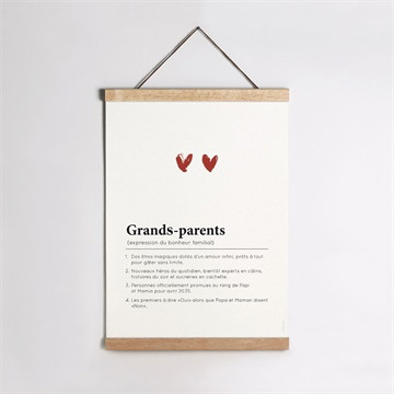 Affiche annonce grossesse grands-parents