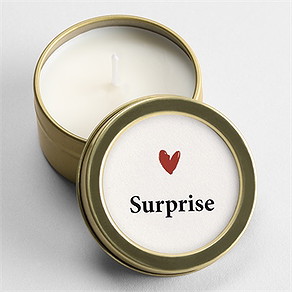 Bougie annonce grossesse grands-parents or