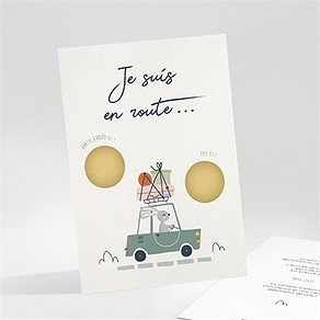 Carte annonce grossesse je suis en route