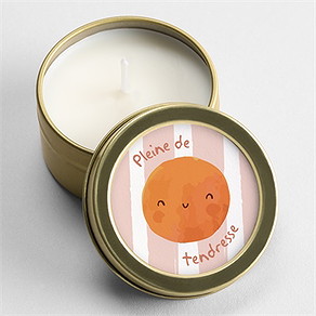 Bougie annonce grossesse jeu or