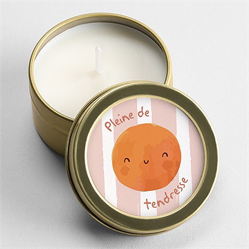 Bougie annonce grossesse jeu or